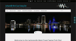 Desktop Screenshot of jacksonvillewestcoastswingclub.com